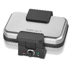 CucinaPro Snowflake 1 waffle Silver Stainless Steel Waffle Maker