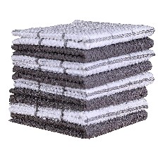 NOORMARKS Dish Cloths Set of 6- Made in USA, Soft, Absorbent and Odorless,  Worlds Best Dish Cloths Wash Up Beautifully, Wring and Dry Quickly (Colors