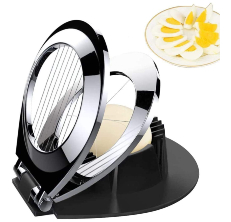 Egg Slicer for Hard Boiled Eggs Sturdy Cutter Tool ABS Body with Stainless  Steel