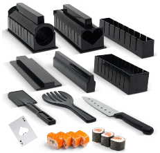 Product Review - Sushi Making Kit - Manual Sushi Machine - Make Sushi at  Home!!! - Whats4Chow