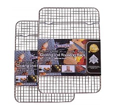 Hiware 2-Pack Cooling Racks for Baking, Stainless Steel Wire Rack Baking  Rack Oven Rack Cookie Rack, Oven Safe, Rust-Resistant Rack for Cooking