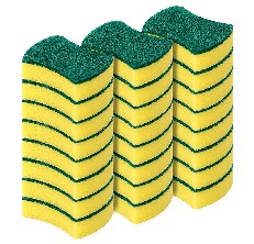 SCRUBIT Cellulose Scrub Sponge - Kitchen Cleaning Sponges for  Dishes,Pans,Pots & More- 6 Pack Dishwashing Sponges - Colors May Vary