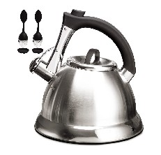 POLIVIAR Tea Kettle, 2.7 Quart Teapot Loud Whistling Anti-Rust, Gray  AWESOME !