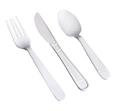 Great Value Everyday Disposable Plastic Forks & Spoons, Clear, 120