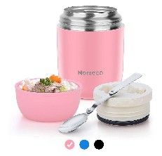Yelocota Thermos for Hot Food,20Oz Vacuum Insulated Stainless Steel Lunch  Food Containers, Wide Mouth Soup Flask for Hot Food, Leak Proof Food Jar  for