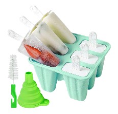 3 Pack Silicone Popsicle Molds,Reusable Ice Popsicle 12-cavity Homemade  Kitchen Gadgets Stackable Ice Trays,BPA Free Ice Pop Mold Specialty