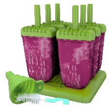 Popsicle Molds Set, LONGRV 12 Pieces Silicone Popsicle Molds Easy