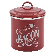 Bacon Grease Container With Strainer 46oz Large Capacity With Silicone  Wooden Sp