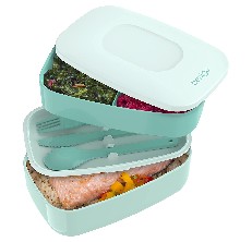 MISS BIG Bento Box,Bento Box Adult Lunch Box,Bento Lunch Box for Kids,Leak  Proof,No BPAs and No Chemical Dyes,Microwave and Dishwasher Safe Adult