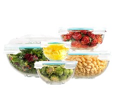 Bovado USA Glass Bowl for Storage, Mixing, Serving - Clear,  Dishwasher, Freezer & Oven Safe Glass, Easy-Clean, 1.5 QT - 2 Pack: Home &  Kitchen