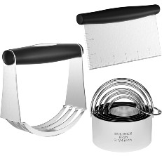  Pastry Cutter Set, EAGMAK Pastry Blender and Dough