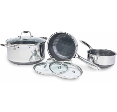 The kitchenary Cowey - GRANITE COATED 5pc Non-Stick COOKWARE Set Pretty and  practical! It's too cute to be real!! 3 Colours Pink Baby Blue Purple  Frying Pan 14cm Pot 14cm /lid Saucepan
