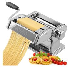 Professional Pasta Maker Machine Pasta Machine Roller with 2 Blades 6  Adjustable Thickness Settings Noodles Maker for Spaghetti Fettuccini  Lasagna