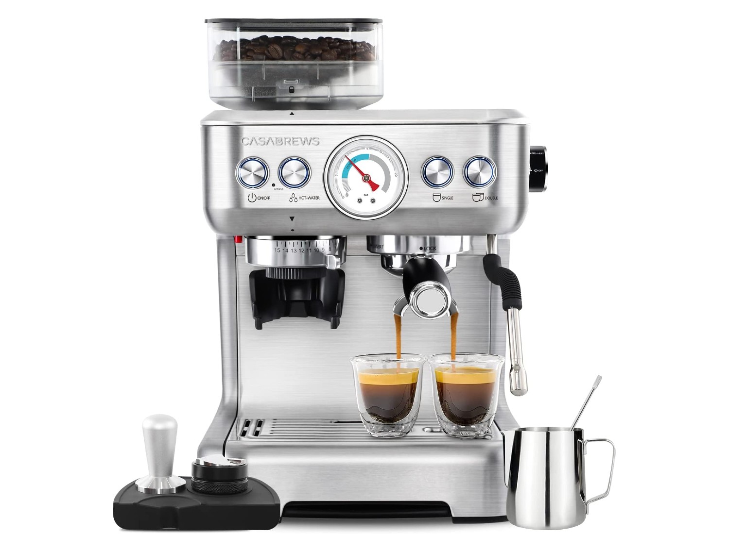 Casabrews Espresso Machine With Grinder Review (2024) Cuisine at Home