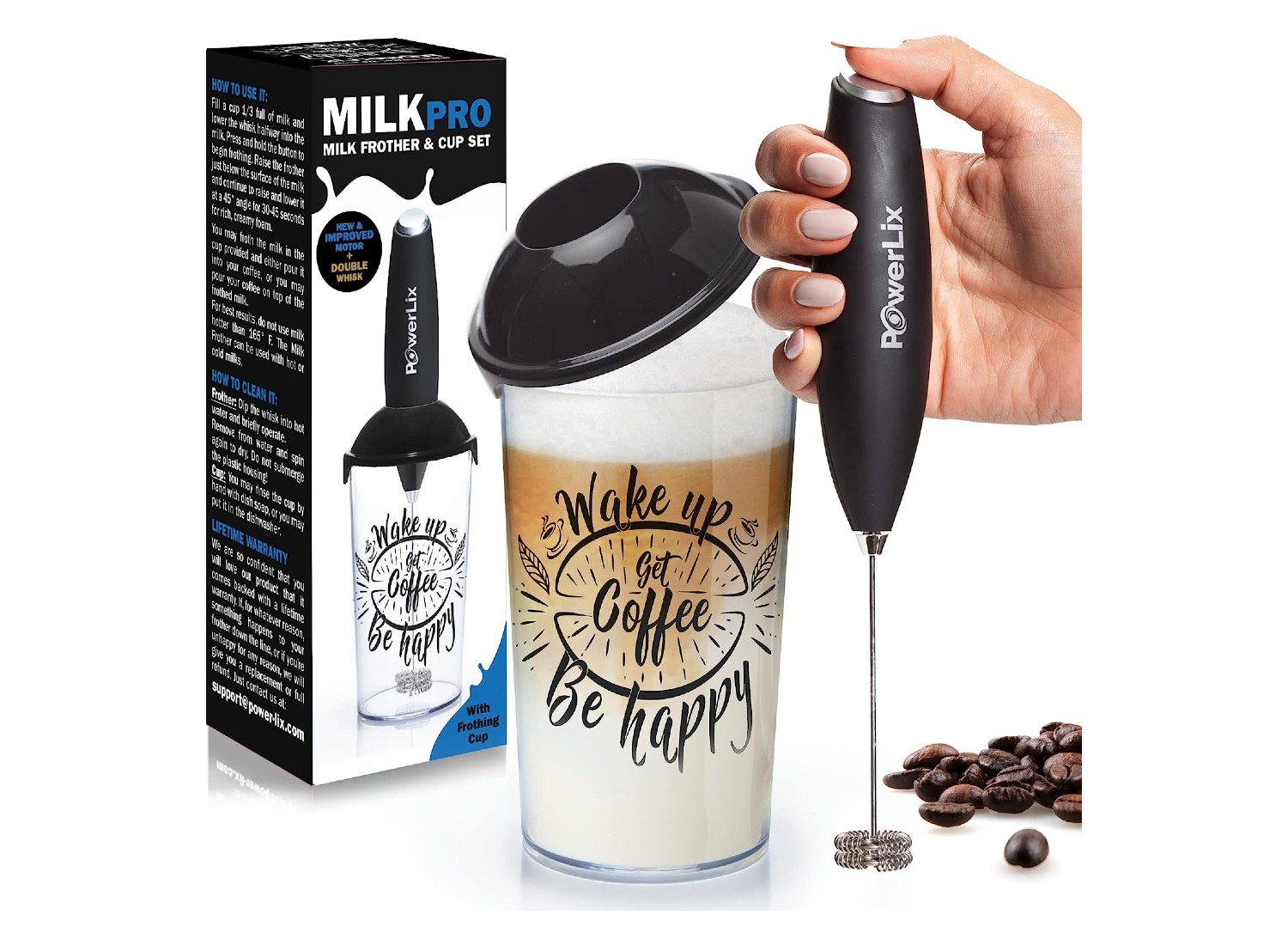 PowerLix Handheld Milk Frother Review (2024) - Cuisine at Home