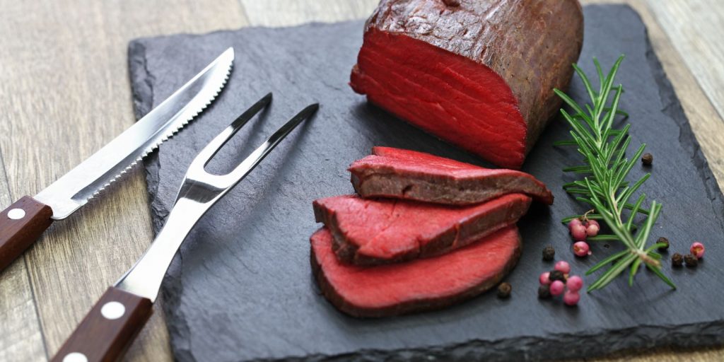 venison steak, sous vide cooking