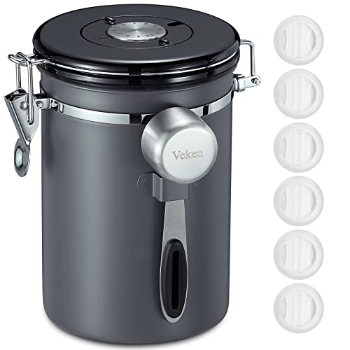 OXO POP Steel 1.7-Qt. Airtight Coffee Canister with Scoop + Reviews