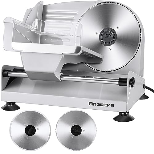 OSTBA Home Deli Food Meat Slicer Electric Removable 7.5'' Stainless Steel  Blade