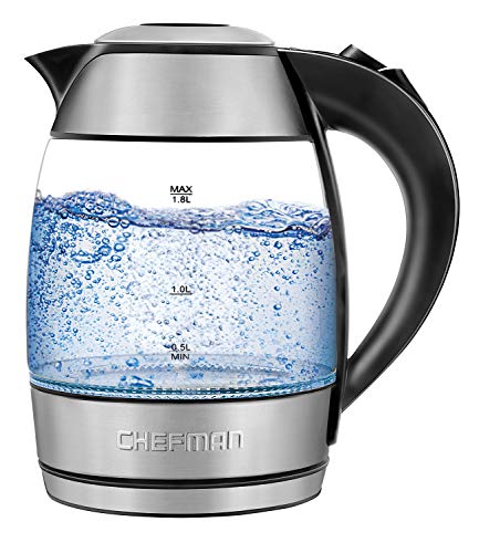 Taylor Swoden Glass Hot Water Kettle Electric for Tea and Coffee 1.7 Liter  Fast Boiling Electric Kettle Cordless Water Boiler with Auto Shutoff & Boil