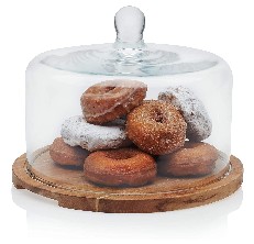 Swirl Cake Stand with Glass Lid by Jennifer Fisher + Reviews