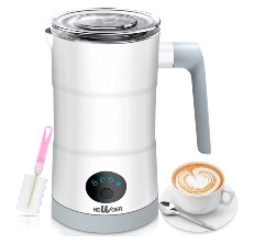  Zulay Electric Hot Chocolate Maker Machine - Powerful,  Stainless Steel Hot Chocolate Machine & Hot Cocoa Maker - 4-in-1 Detachable  Milk Frother Heater & Cold Foam Maker - Milk Frother Dishwasher