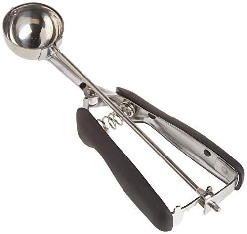 Stainless Steel Ice Cream Scoop with Trigger - #8 Stainless Steel Ice Scoops  for Cookie Dough Small