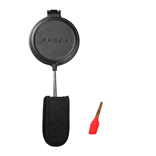 HAWOK Cast Iron Waffle Maker