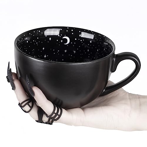 The Rogue + Wolf Midnight Large Coffee Mug sold on Amazon