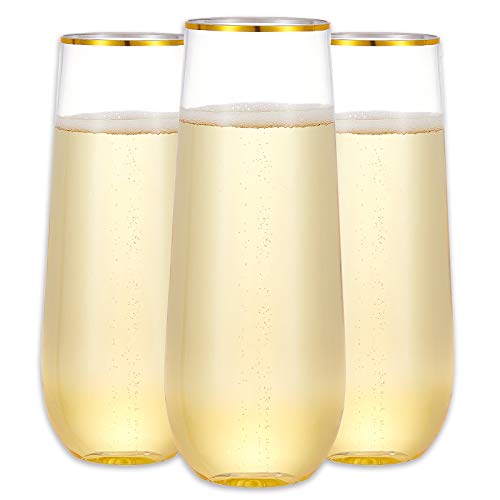 N9R Stemless Champagne Flutes