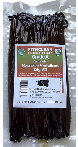 FITNCLEAN HERBS AND SPICES Madagascar Vanilla Beans