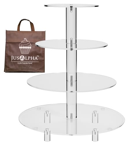 Jusalpha Four-Tier Cupcake Stand