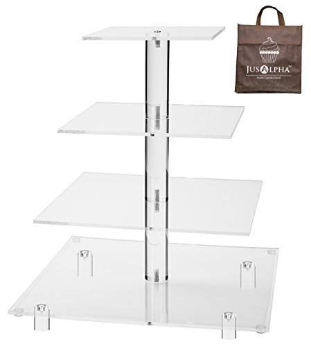 Jusalpha Four-Tier Cupcake Stand