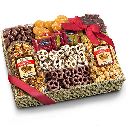 a gift inside food gift basket