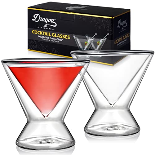 Dragon Glassware Stemless Martini Glasses