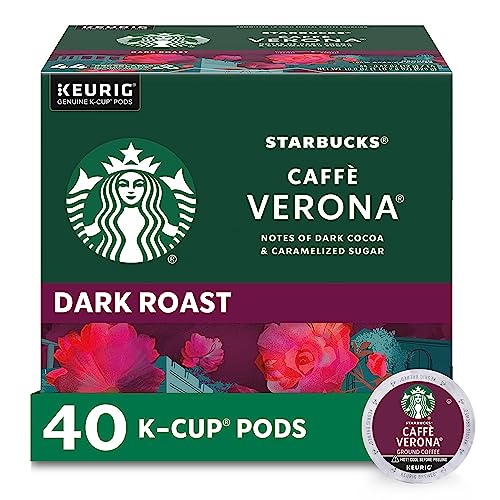 Starbucks Dark Roast K-Cup Coffee Pods - Caffè Verona - 40 pods