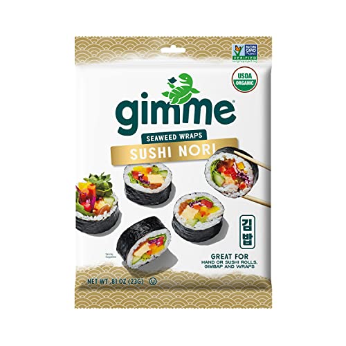 gimMe Organic Roasted Sushi Seaweed