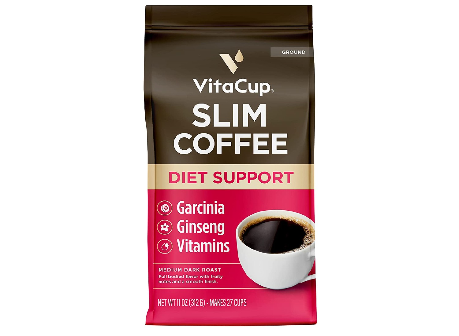 The VitaCup Slim Ground Coffee sold on Amazon