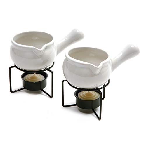 Norpro White Ceramic Butter Warmers