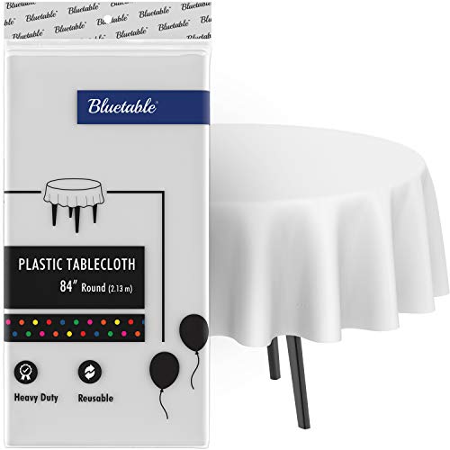 Bluetable Round Plastic Tablecloth