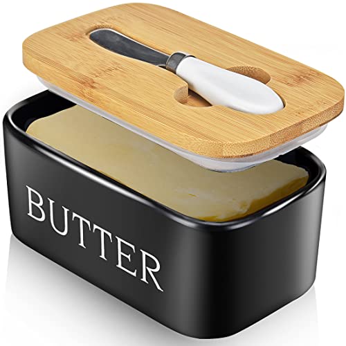 AISBUGUR Black Butter Dish