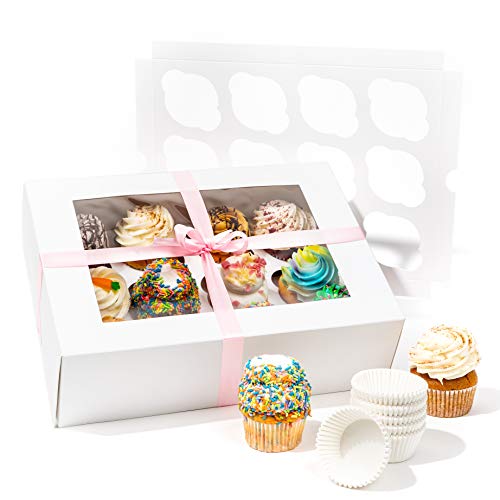 SMIRLY White Cupcake Boxes