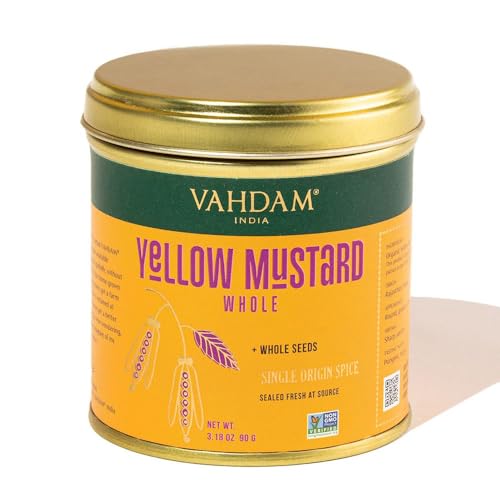 VAHDAM Whole Yellow Mustard Seeds