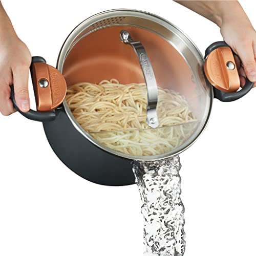 Gotham Steel Multipurpose Pasta Pot With Strainer