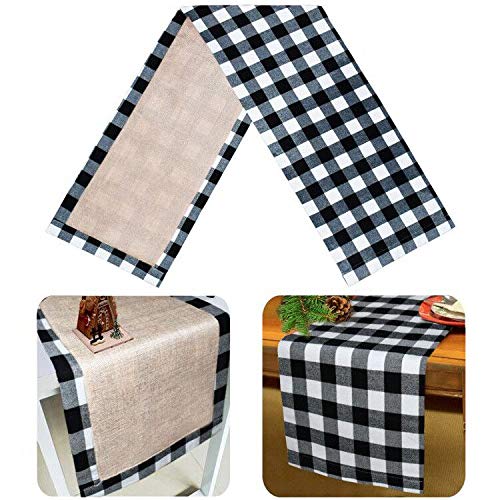 Senneny Plaid Farmhouse Table Runner