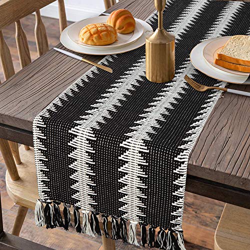 KIMODE Farmhouse Boho Table Runner